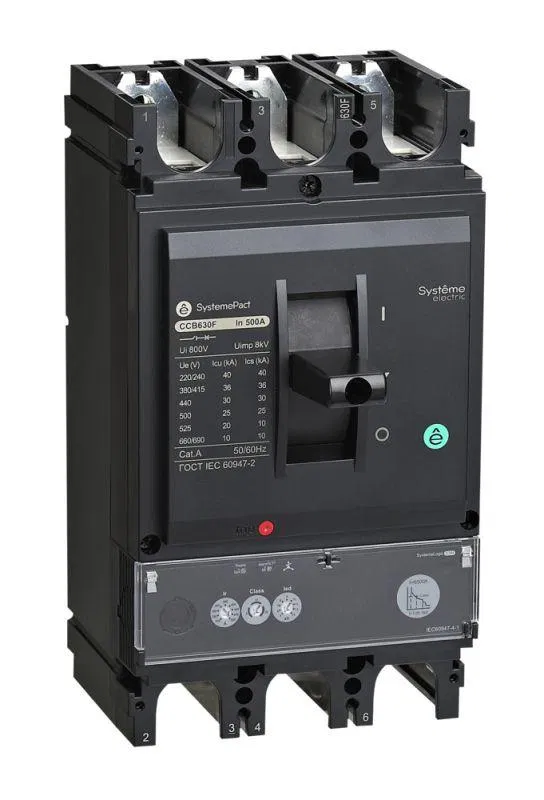 Выключатель автоматический SYSTEMEPACT CCB400 150кА S1.3M 3P3D 320А рычаг SE SPC400L32013M3DF Systeme Electric