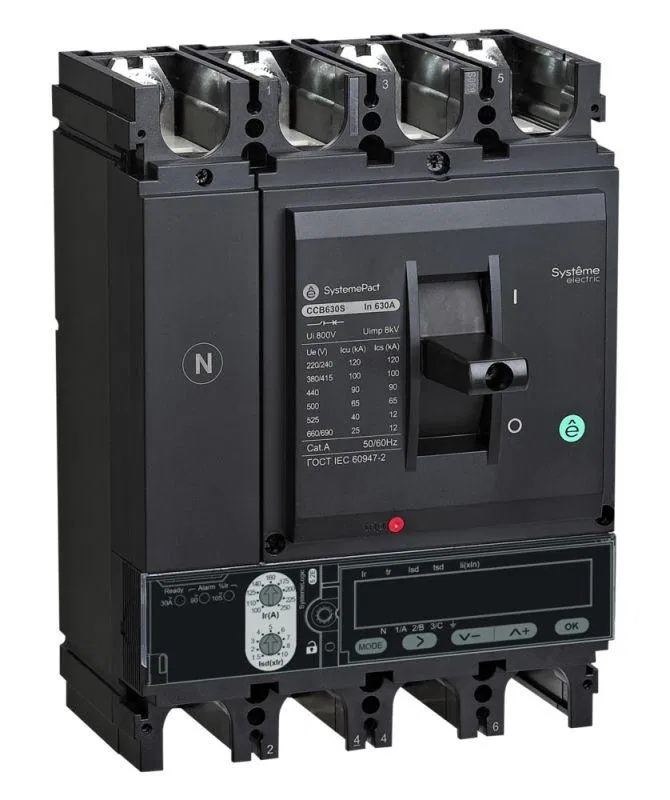 Выключатель автоматический SPC400 100кА S5.3E 4P4D 400А SE SPC400S40053E4DFC Systeme Electric