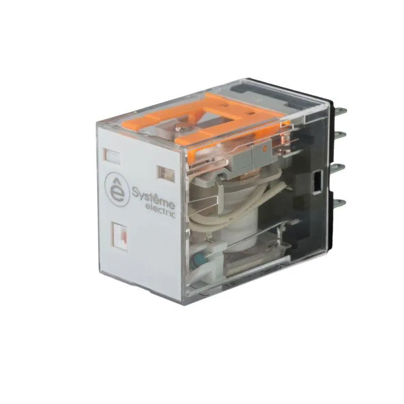 Реле 12А 2перекл. 12В DC тест кнопка LED SE SXM2AB2JD Systeme Electric