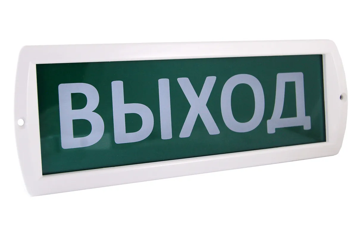 Оповещатель охранно-пожарный световой Топаз-220 "Выход" 220 В, IP52 TDM SQ0349-0203
