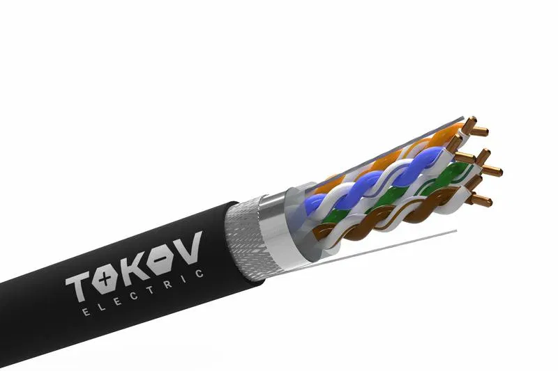 Кабель витая пара SF/UTP 4х2х24AWG(0.52мм) кат.5E outdoor Fluke tested 305м (м) PRO TOKOV ELECTRIC TKP-C05-SF/UTP-42-5E-305-OD 2026829А