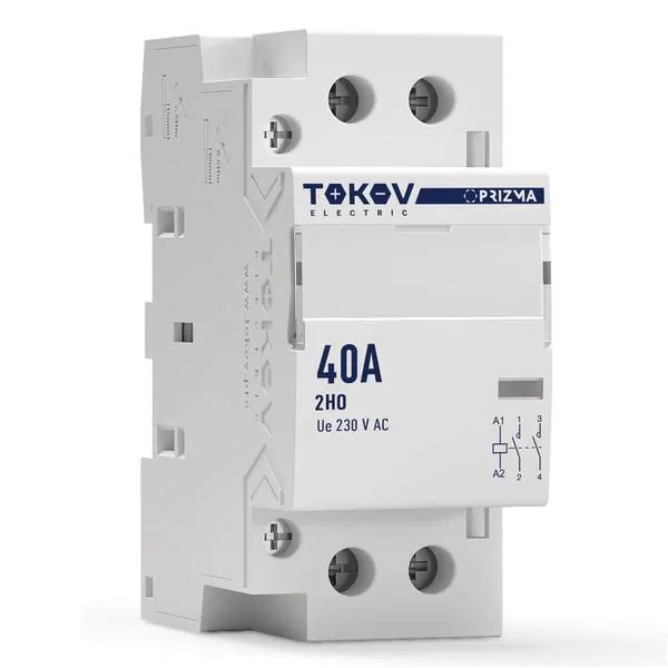 Контактор модульный 36мм 40А 230В АС 2НО PRIZMA TOKOV ELECTRIC TKE-PZ-MC-2-40-230-20
