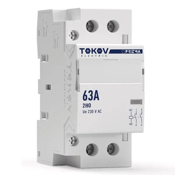 Контактор модульный 36мм 63А 230В АС 2НО PRIZMA TOKOV ELECTRIC TKE-PZ-MC-2-63-230-20