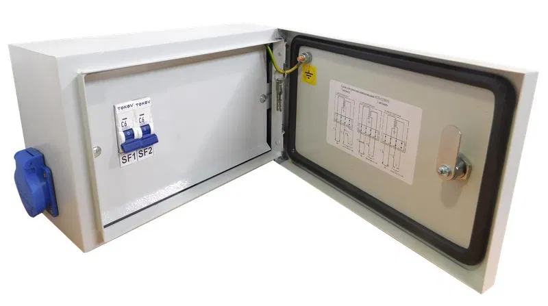 Ящик с понижающим трансформатором ЯТП 0.25 230/24 (2 авт. выкл.) IP54 TOKOV ELECTRIC TKE-TT12-24-250-54