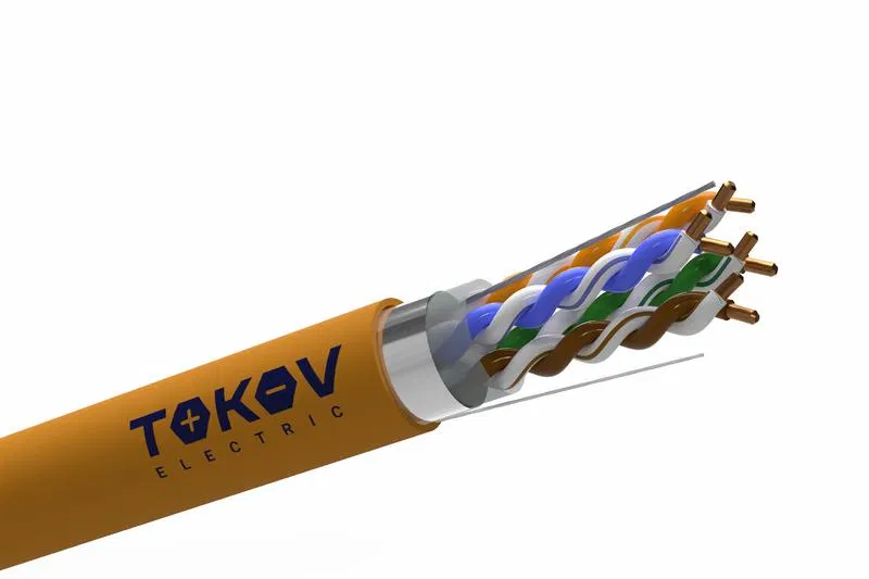Кабель витая пара F/UTP 4х2х24AWG(0.51мм) кат.5E нг(А)-HF (LSZH) indoor Fluke tested 305м (м) PRO TOKOV ELECTRIC TKP-C06-F42-5E-305-LSZH