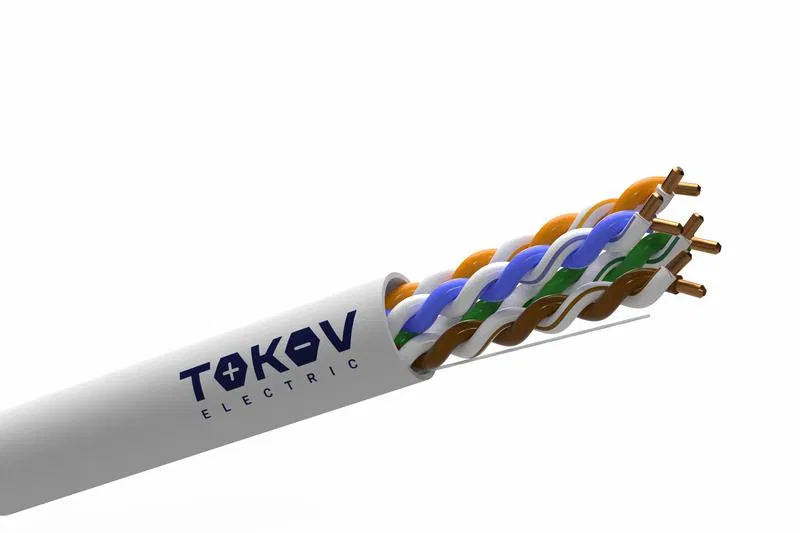 Кабель витая пара F/UTP 4х2х23AWG(0.57мм) кат.6 PVC indoor 305м (м) PRO TOKOV ELECTRIC TKP-C06-F42-6-RU-PVC