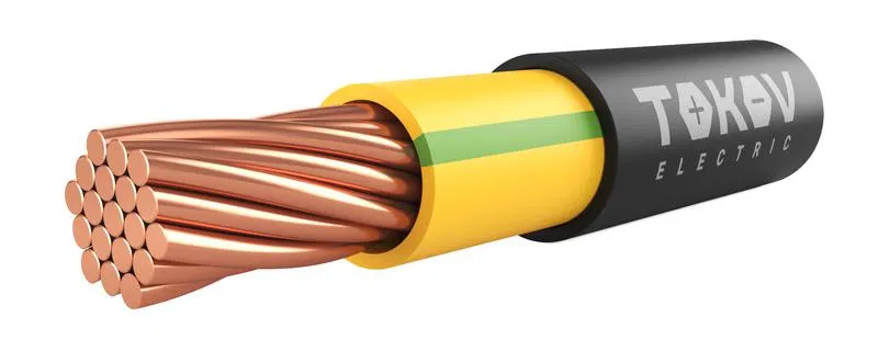 Кабель TOKOV ELECTRIC ВВГнг(А)-LS 1х95 МК (PE) 1кВ Ж/З (м) 000015914 TOKOV ELECTRIC КПП