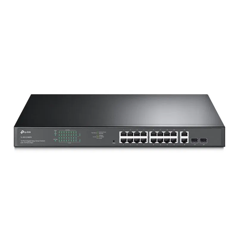 Коммутатор TL-SG1218MPE JetStream 16-портовый Easy Smart гигабитный PoE+ с 2 SFP-слотами TP-Link 1732473