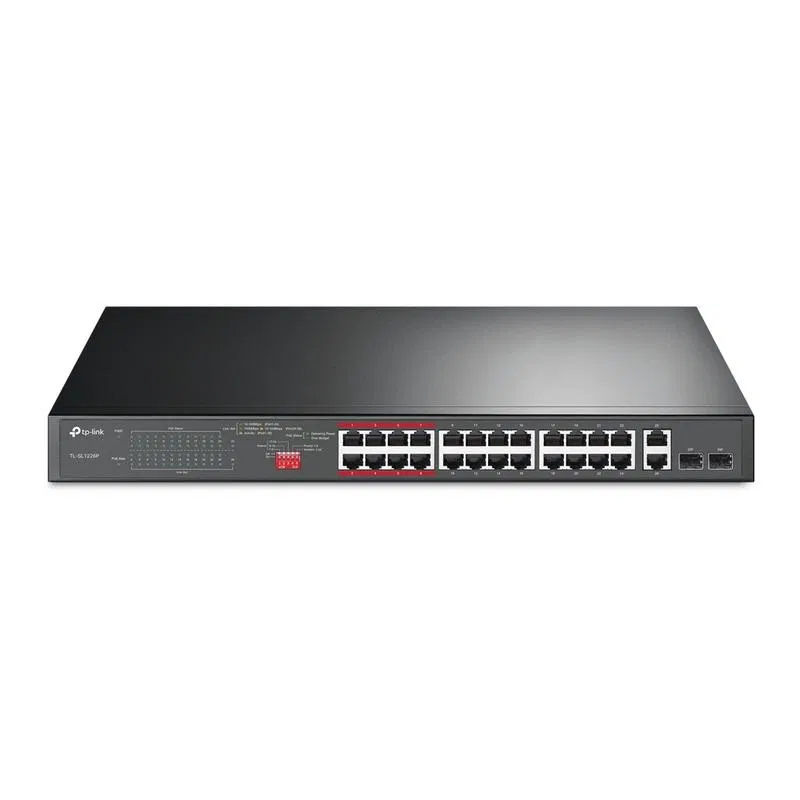 Коммутатор TL-SL1226P 24-портовый неуправляемый 10/100Мбит/с PoE+ с 2 гигабитными портами TP-Link 1793916