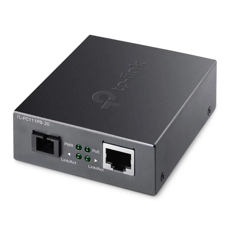 Медиаконвертер TL-FC111PB-20 WDM 10/100Мбит/с с 1 PoE портом TP-Link 1846436