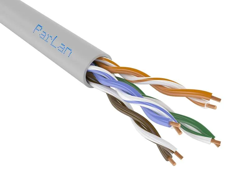 Кабель витая пара ParLan U/UTP кат.5E 4х2х0.52 PVC (LAN) для структурир. систем связи (м) ТПД Паритет 007209