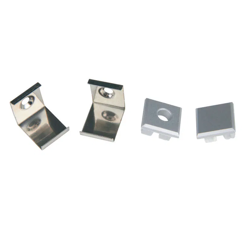 Набор аксессуаров UFE-N05 SILVER A POLYBAG для алюм. профиля крепеж. скобы 4шт сталь заглушки 4шт пластик серебр. Uniel UL-00000625