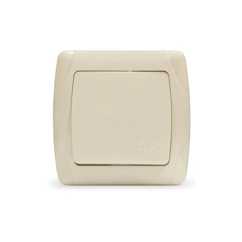 Розетка 1-м СП Маргарита 16А IP20 с заземл. с крышкой сл.кость (ivory) UNIVersal М0029-I