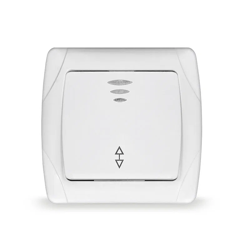Переключатель проходной 1-кл. СП Маргарита 10А IP20 с подсветкой бел. UNIVersal М0125