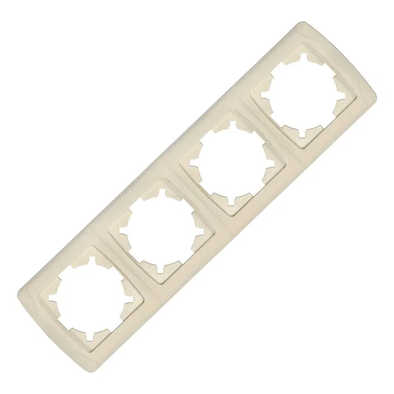Рамка 4-м Маргарита горизонт. сл.кость (ivory) UNIversal МР004Г-I
