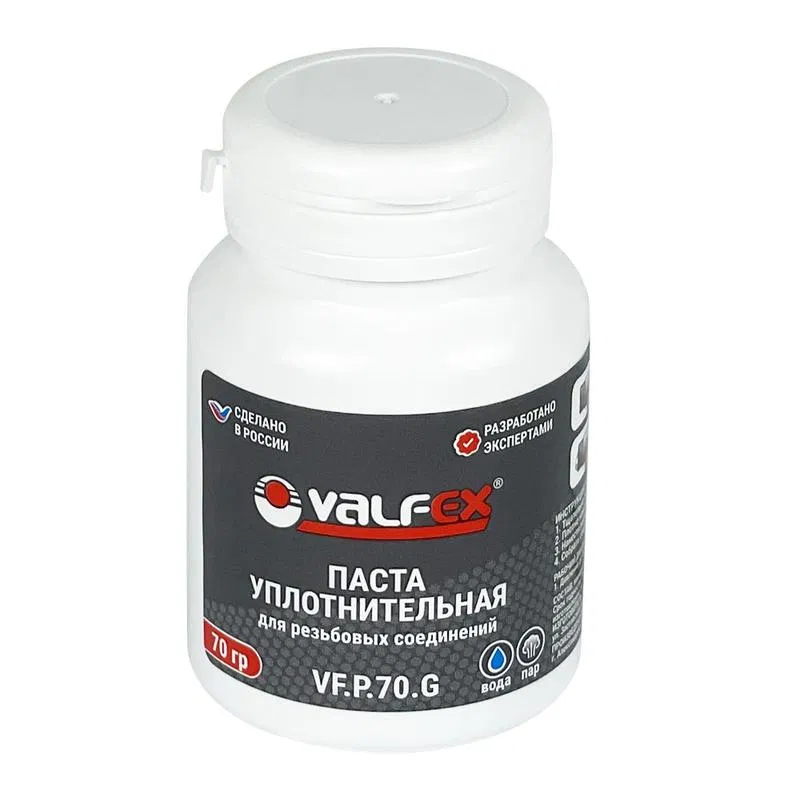 Паста уплотнительная 70г (вода. пар) (80) VALFEX VF.P.70.G