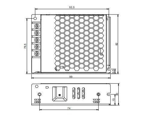Драйвер для светодиодной ленты DONE POWER T70 DL-50W-V24-EXC 50Вт 24В IP20 98х82х30мм VARTON