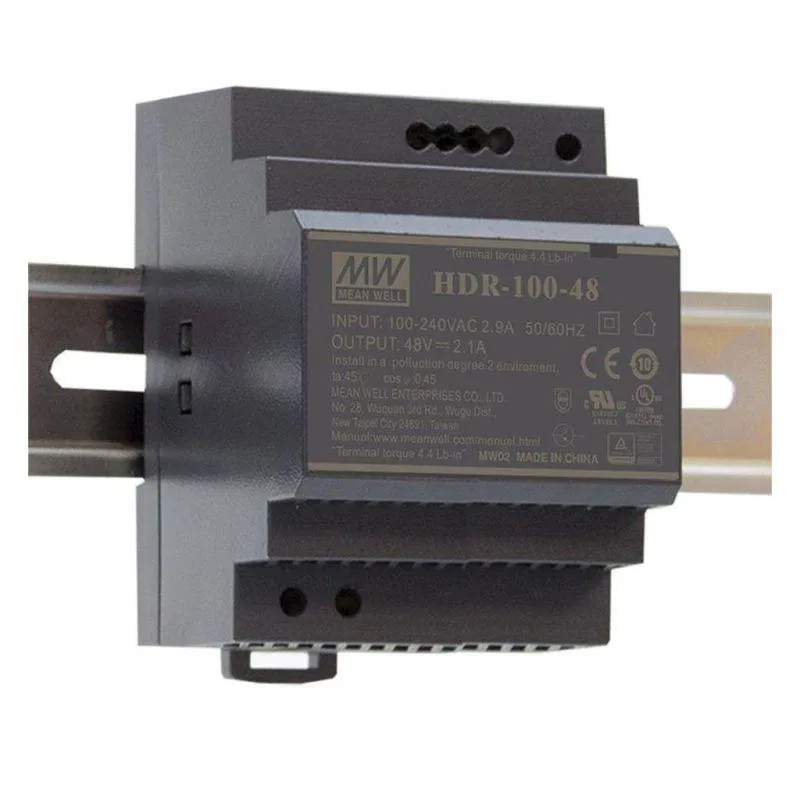Источник питания на DIN-рейку 24В 6.25А 150Вт Meanwell 105х90х54.5мм VARTON HDR-150-24
