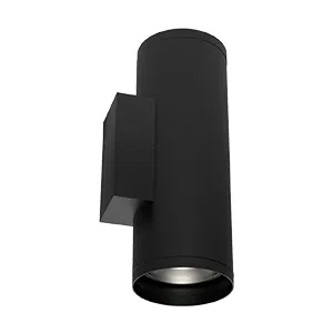Светильник светодиодный архитектурный Gutta Twin 2х20Вт 3000К IP67 18град. RAL9005 черн. VARTON V1-G1-90330-01L02-67T2030