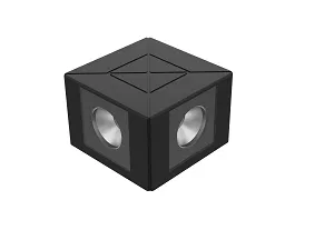 Светильник Qrua 3R 9Вт 3000К 220В 40град. архитектурный RAL9005 черн. VARTON V1-G1-91533-23R45-6500930