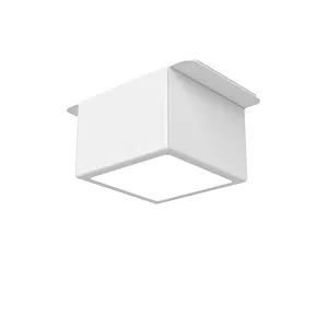Светильник светодиодный DL-Grill 10Вт 3000К 60х60х60мм CRI90 встраив. для потолка Грильято 75х75мм с шир. ламели 15мм RAL9003 бел. муар VARTON V1-R0-00807-10000-4001030