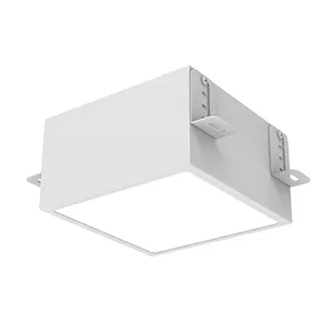 Светильник светодиодный DL-Grill CRI90 для потолка Грильято 150х150мм 18Вт 3000К 140х140х100мм встраив. RAL9003 бел. муар VARTON V1-R0-01809-10000-4001830