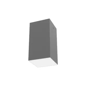 Светильник светодиодный DL-Box 12Вт 3000К 90х90х170 накладной RAL7045 сер. муар с опаловым рассеив. VARTON V1-R0-70817-20000-2001230