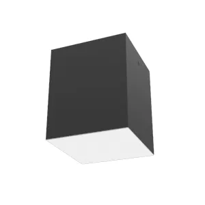 Светильник светодиодный DL-Box 24Вт 4000К 140х140х170 накладной RAL9005 черн. муар с опаловым рассеив. DALI VARTON V1-R0-90819-20D01-2002440