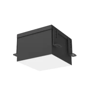 Светильник светодиодный DL-Grill CRI90 для потолка Грильято 150х150мм 15Вт 4000К 140х140х100мм IP54 встраив. RAL9005 черн. муар диммер DALI VARTON V1-R0-91809-10D01-5401540