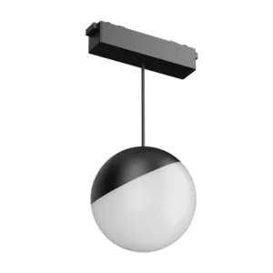 Светильник светодиодный Sphere d100 для магнитной системы Galakti 122x100x223 6Вт 3000К CRI>93 трековый подвесной RAL9004 черн. VARTON V1-R1-97007-93000-2000640