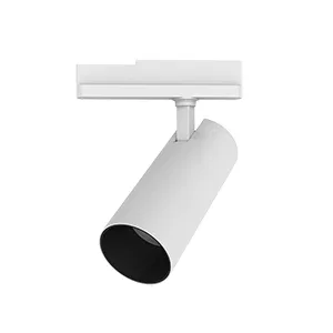 Светильник светодиодный TT-Vivo TrueBright 30Вт 3000К 196х265х85 угол 20град. трек CRI 92 бел. муар RAL9010 диммер DALI VARTON V1-R1-Y0519-90D13-2003030