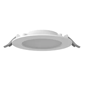 Светильник светодиодный DL-01 Slim 160мм 15Вт 3000К 176x39мм IP65/40 круглый встраив. аварийный автономный постоянного действия с опаловым рассеив. RAL9003 бел. муар VARTON V1-RF-00083-10A00-6501530