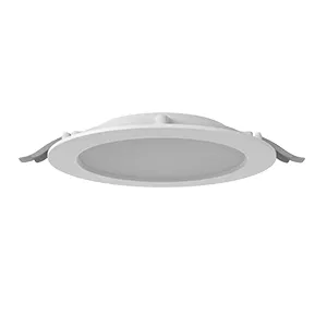 Светильник светодиодный DL-01 Slim 200мм 30Вт 3000К 221x40мм IP65/40 круглый встраив. с опаловым рассеив. RAL9003 бел. муар VARTON V1-RF-00084-10000-6503030