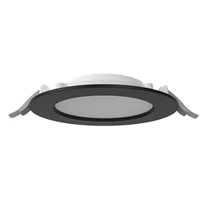 Светильник светодиодный DL-01 Slim 160мм 20Вт 3000К CRI90 176х39мм IP65/40 рассеив. опал RAL9005 черн. муар VARTON V1-RF-9R083-10000-6502030