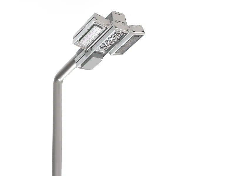 Светильник светодиодный Cerberus 75Вт 4000К IP67 для охранного периметра консольный RAL7045 сер. VARTON V1-S1-70658-40L32-6707540