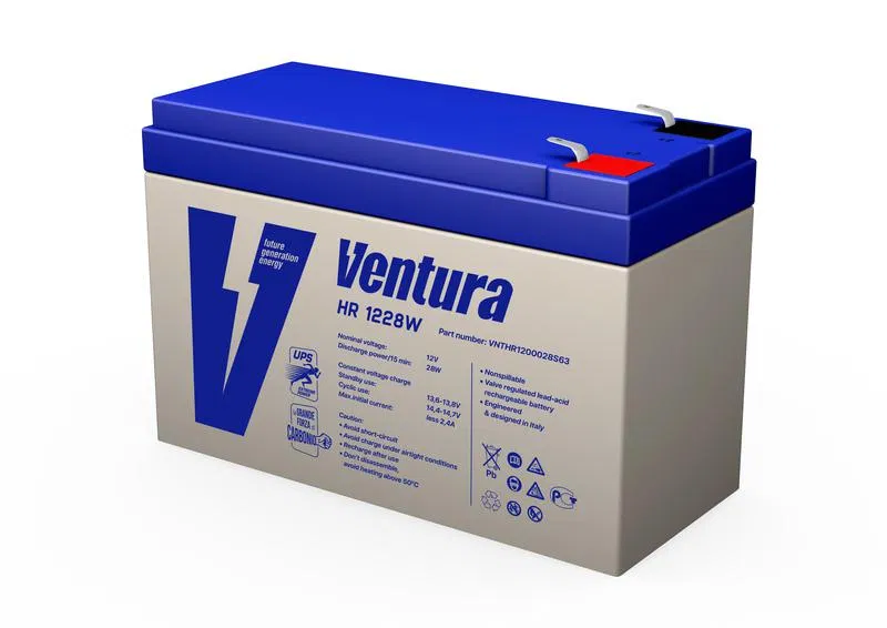 Аккумулятор 12В 7.5А.ч HR 1228W Ventura 1906621А