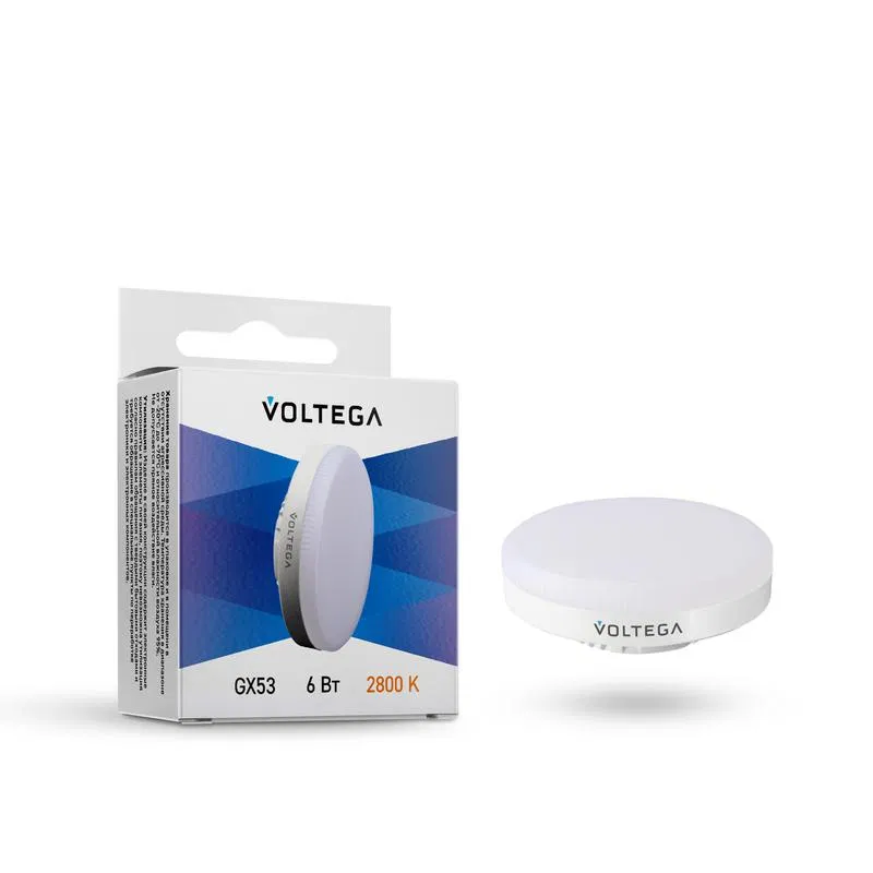 Лампа светодиодная Simple GX53 6Вт 2800К Voltega 7770
