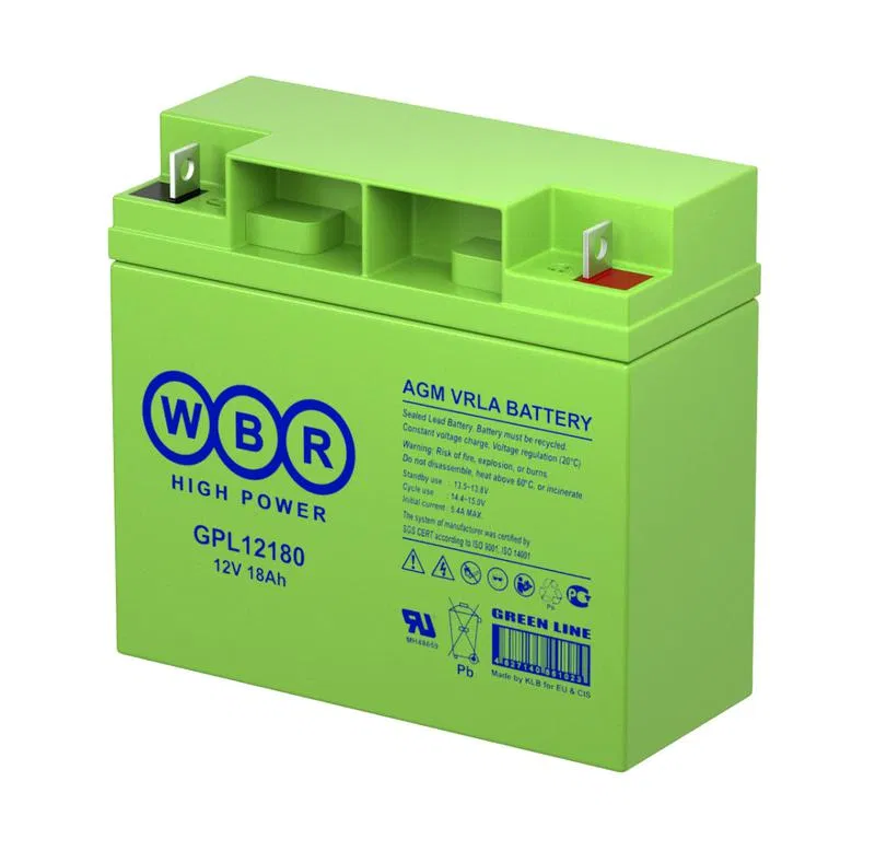 Аккумулятор 12В 18А.ч WBR GPL12180 WBR