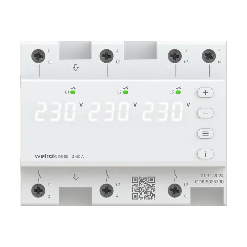 Реле напряжения D6-50 Welrok 4660251140373