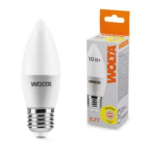 Лампа светодиодная 10Вт 3000К E27 WOLTA 25YC10E27