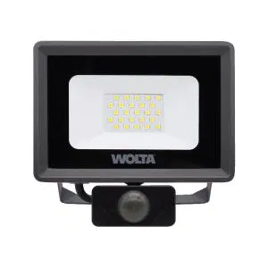 Прожектор светодиодный 20Вт 5700К P65 1800лм с датчиком WOLTA WFL-20W/06S