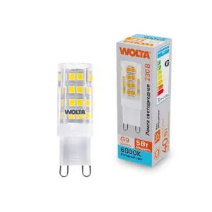 Лампа светодиодная 5Вт 6500К G9 WOLTA WSTD-JCD-5W6KG9-C