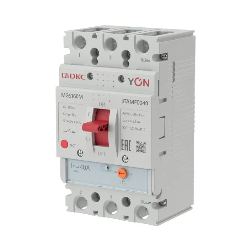 Выключатель автоматический MGS160 3P 32-40A 25kA YON MGS160M-3TAMF0040 YON (группа DKC)