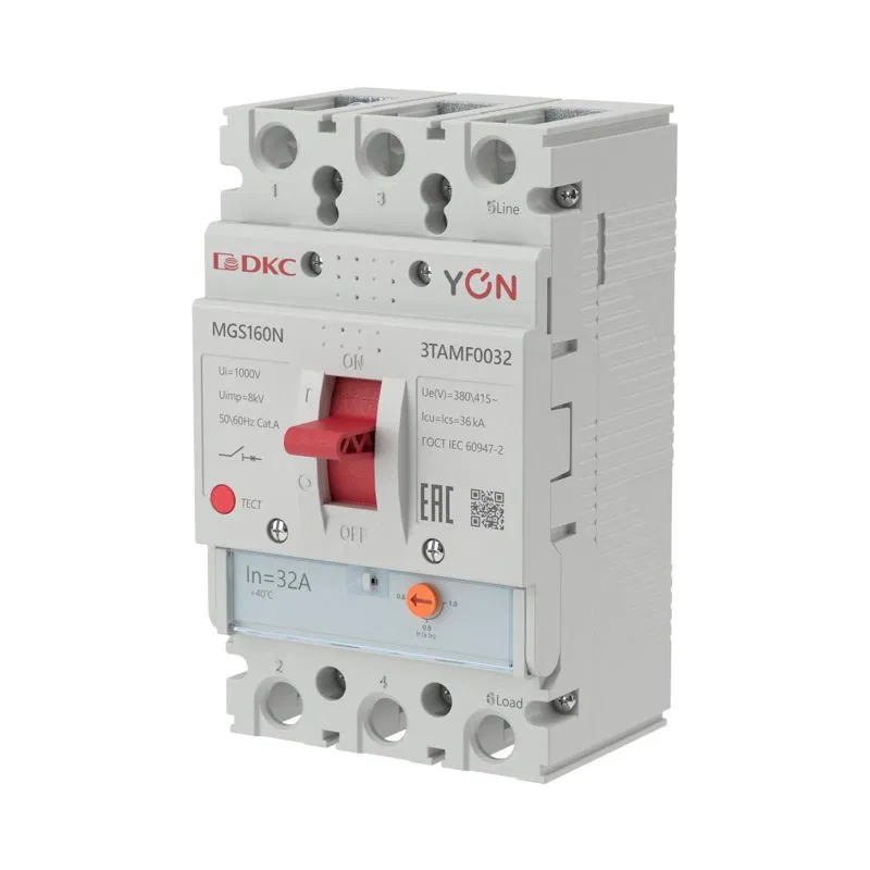 Выключатель автоматический MGS160 3P 25 6-32A 36kA YON MGS160N-3TAMF0032 YON (группа DKC)