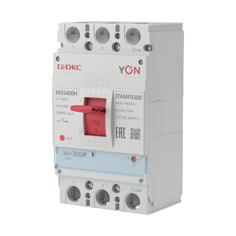 Выключатель автоматический MGS400 3P 240-300A 75kA YON MGS400H-3TAMF0300 YON (группа DKC)