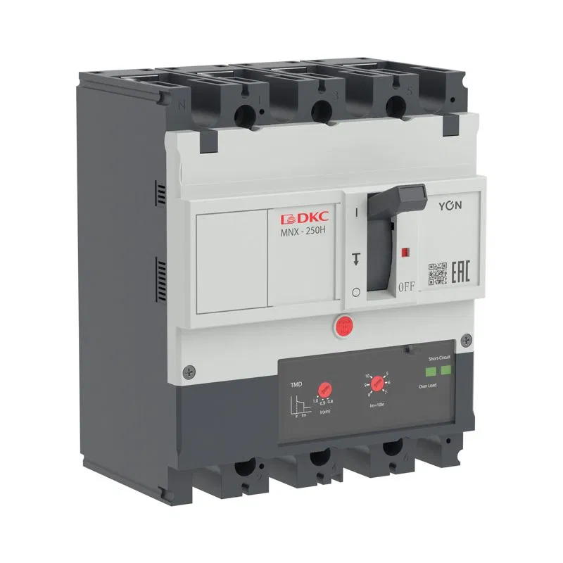 Выключатель автоматический 3N 250А 150кА pro MNX250H при AC415V расцепитель TMD YON MNX250H3NTMD0250 YON (группа DKC)