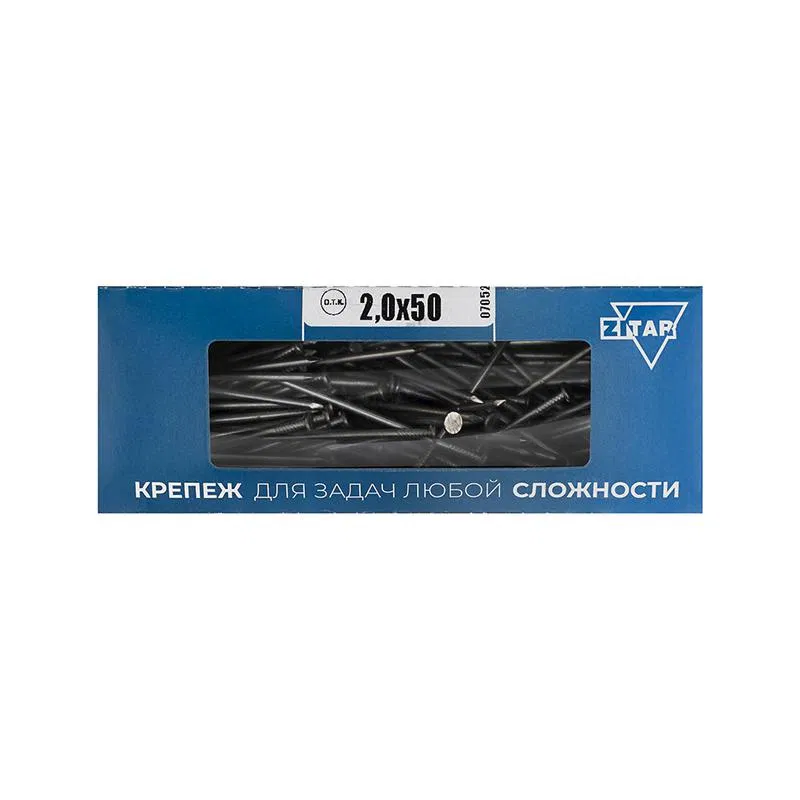 Гвоздь строительный 2х50 оцинк. (уп.250г) Tech-Krep/Zitar 114005